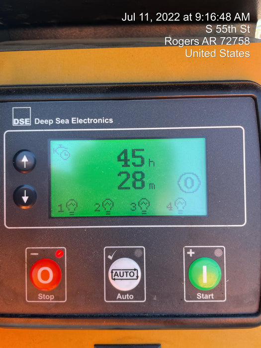 2022 Allmand NLV3GR (4) LED Light Fixture 350W, 23' Vertical Mast, 3kW Prime, Towable, Deep Sea L401, Leveling Jacks, Yanmar T4F 5.8hp