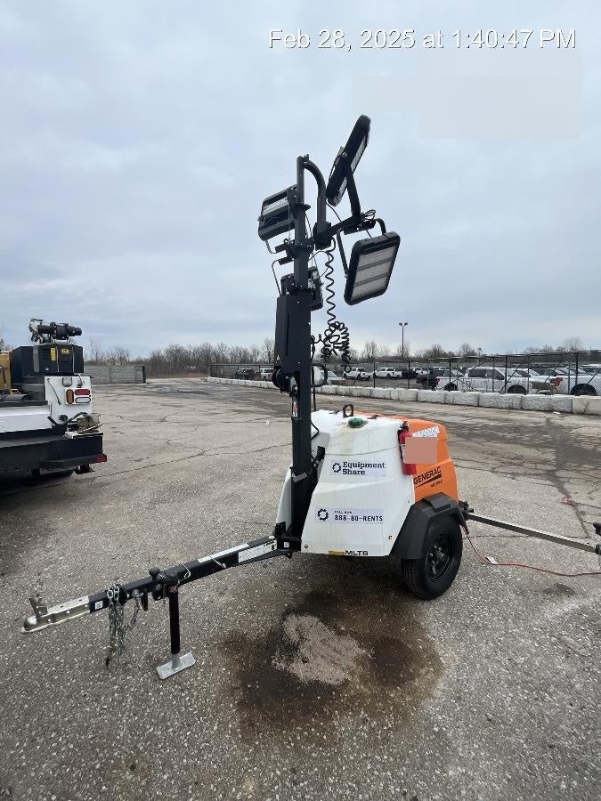 2024 Generac MLT2 Diesel, Flex Switch 120V Input, Powerzone Controller, 
(4) 320W LED Lights, 4kW Generator, 39.9 Gal Fuel Tank, 2" Ball, T3