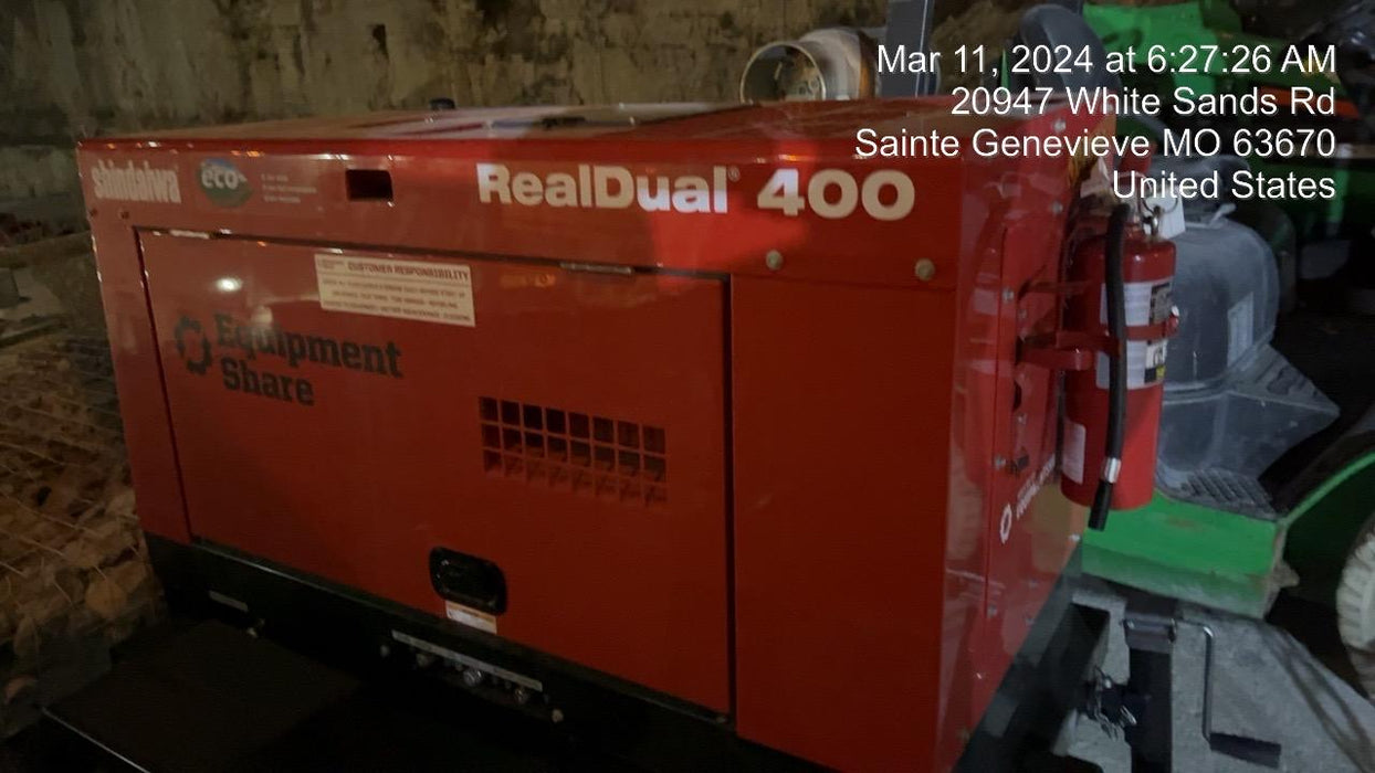 2023 Shindaiwa DGW400MDL Kubota D902 Engine, 23 HP, Dual Op Welder, Wire, Arc, Droop Stick, Tig, and CC Stick Functionality, Simulphase, 3 Phase and 1 Phase Gen Output, Single Axle NB Trlr, Slr Trckl Chrg 12V 12W, Fire Ext, T3