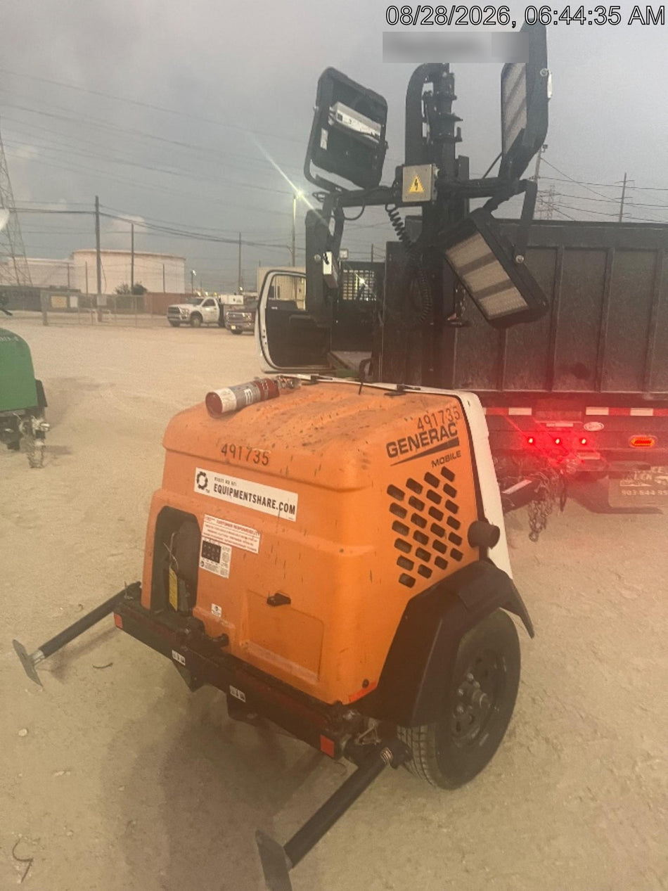 2025 Generac MLTS-4 Diesel, Mitsubishi L2E, 7.1 hp @1800 rpm, Flex Switch 120V Input, Powerzone Controller, (4) 320W LED Lights, 4kW Generator, 39.9 Gal Fuel Tank, 2" Ball, ES Decals