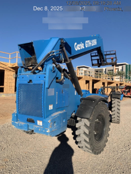 2018 Genie GTH-1056 Genie GTH-1056 w/ROPS, Work Lights, Solid Tires, RH Cab Mesh, Beacon, 60" Carriage and Forks