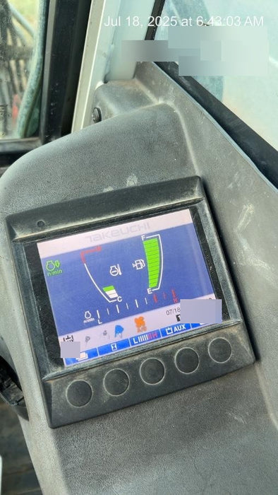 2019 Takeuchi TB290 Cab/Heat/AC Rubber tracks, Dozer blade, Travel alarm, Auxiliary hydraulics Manual QC, Hydraulic thumb, 18", 24", and 36" Buckets