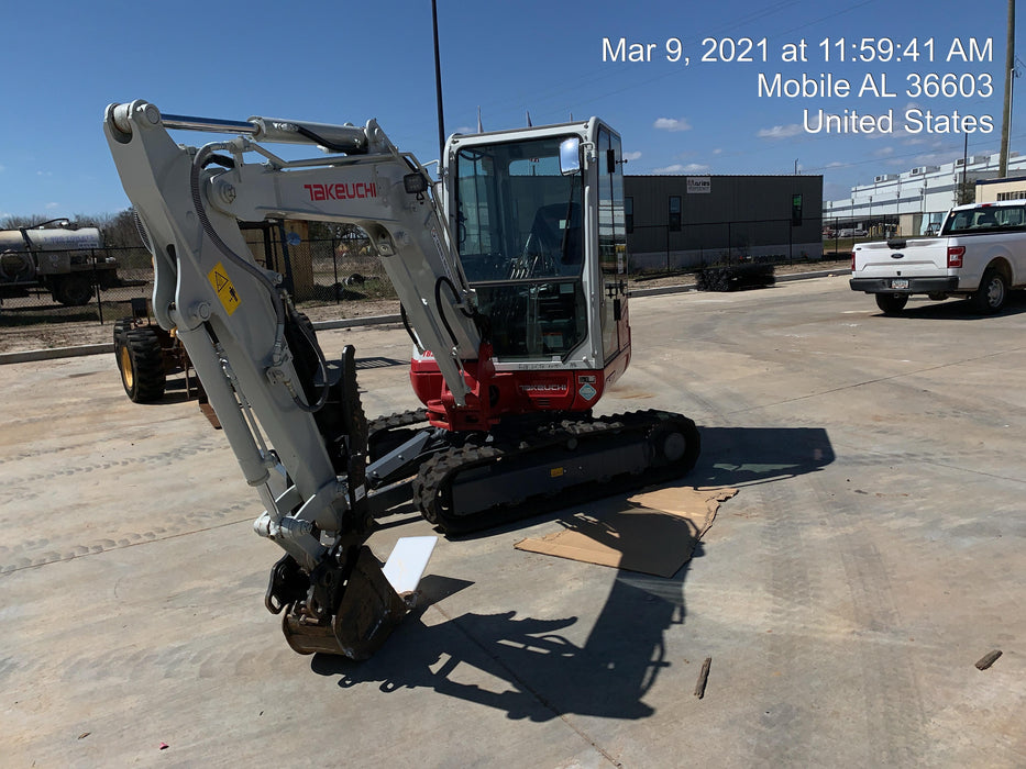 2020 Takeuchi TB-235-2CR Cab/Heat/Air, Rubber Tracks, Manual TAG QC