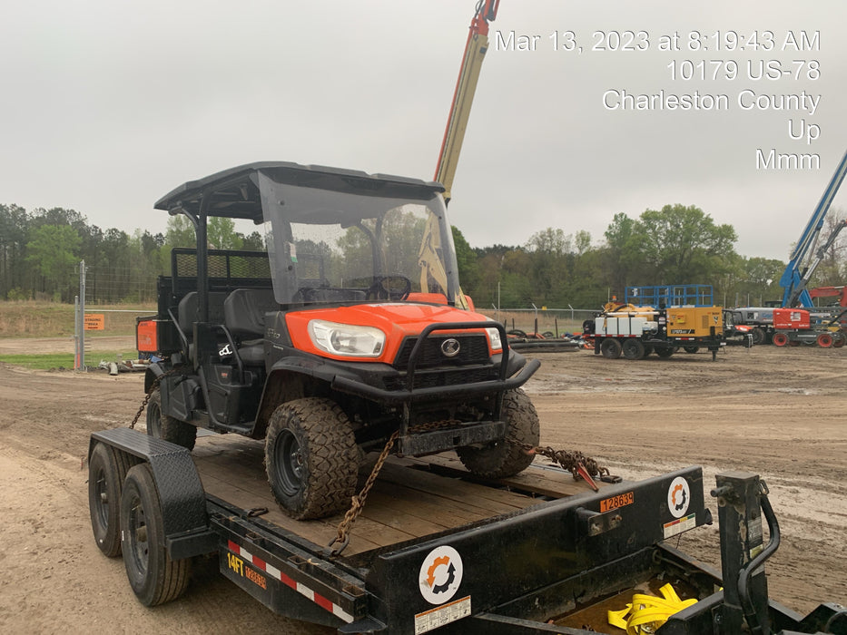 2021 Kubota RTV-X1140W-H Plastic Canopy, Windshield Acrylic Clear, LED Strobe Light, Wire Harness Kit, Back up Alarm