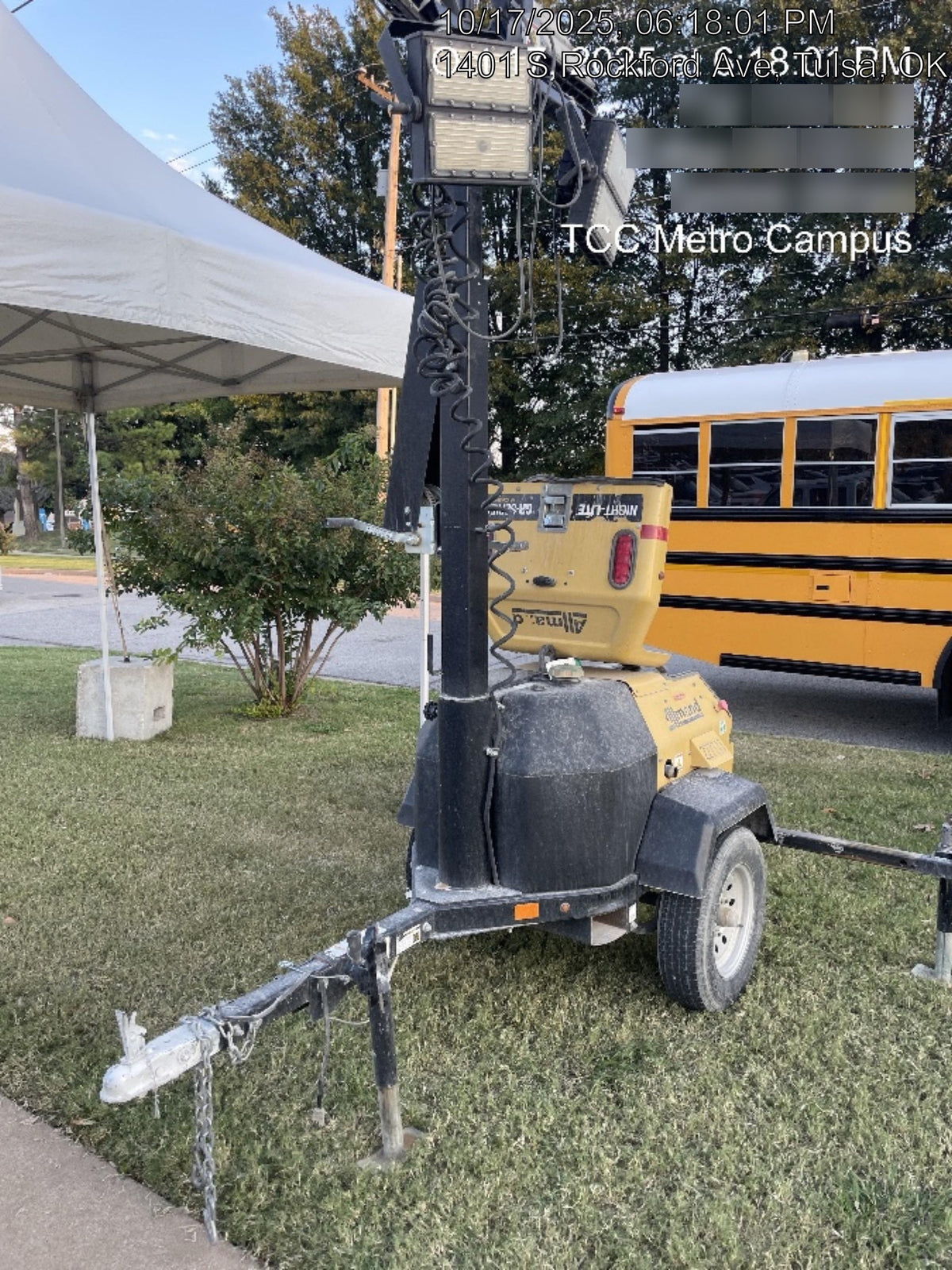 2022 Allmand NLV3GR (4) LED Light Fixture 350W, 23' Vertical Mast, 3kW Prime, Towable, Deep Sea L401, Leveling Jacks, Yanmar T4F 5.8hp