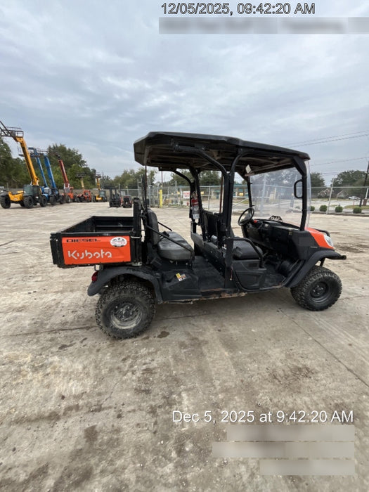 2022 Kubota RTV-X1140W-H Plastic Canopy, Windshield Acrylic Clear, LED Strobe Light, Wire Harness Kit, Back up Alarm