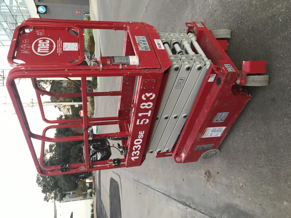2017 MEC 1330SE 13' Scissor Lift w/Extended 2 Year Full Warranty