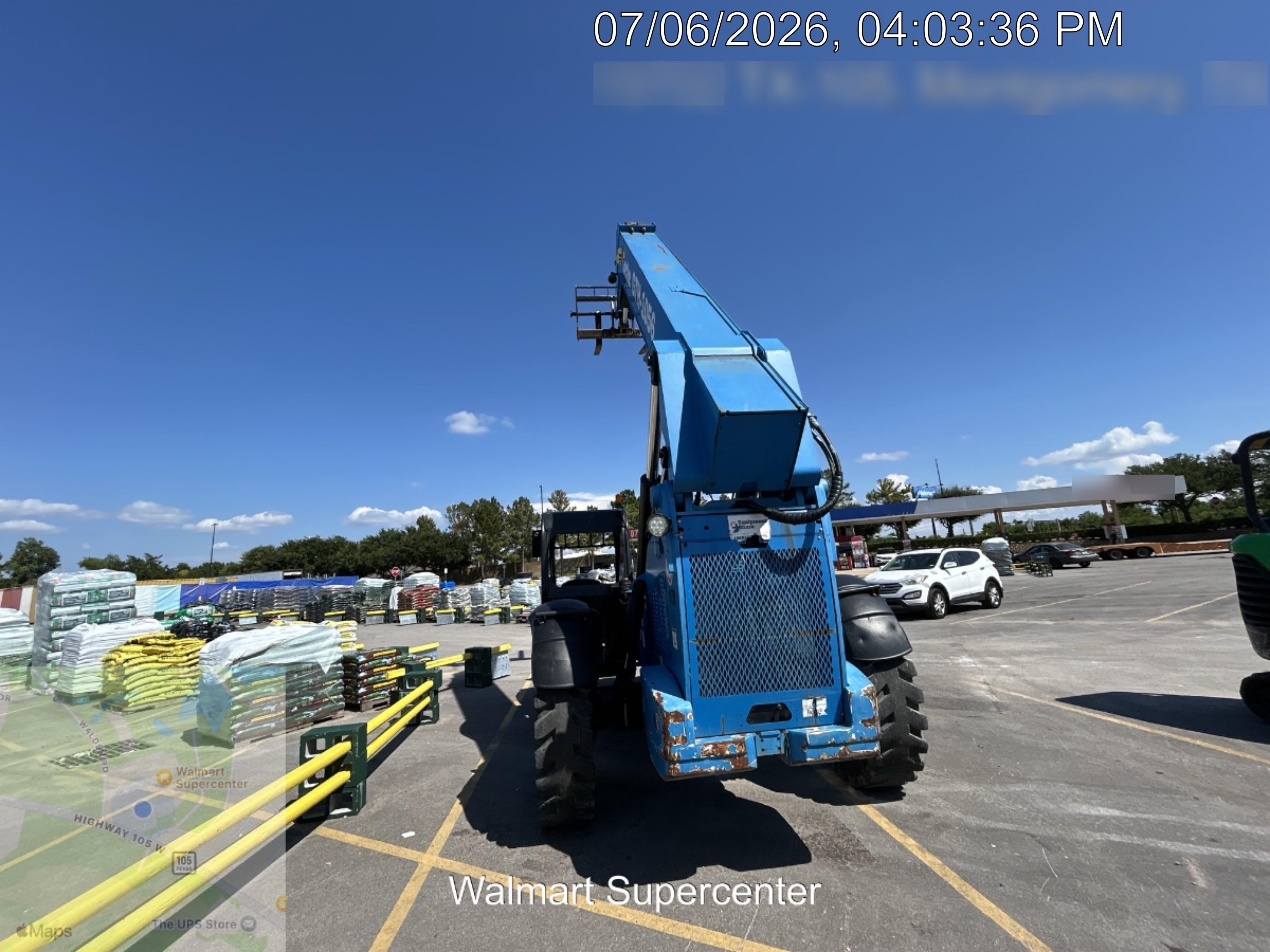 2018 Genie GTH-1056 Genie GTH-1056 w/Open ROPS, Solid Tires, Work Light/Beacon, 60" Carriage and Forks