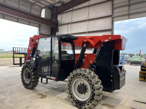 2019 Manitou MTA8044 74hp T4F, Cab/Heat/Air, Cab and Boom LED work lights, Auxiliary Hydraulics, Solid Tires, Amber strobe, Lift Hook 66" Carriage, 60" Forks