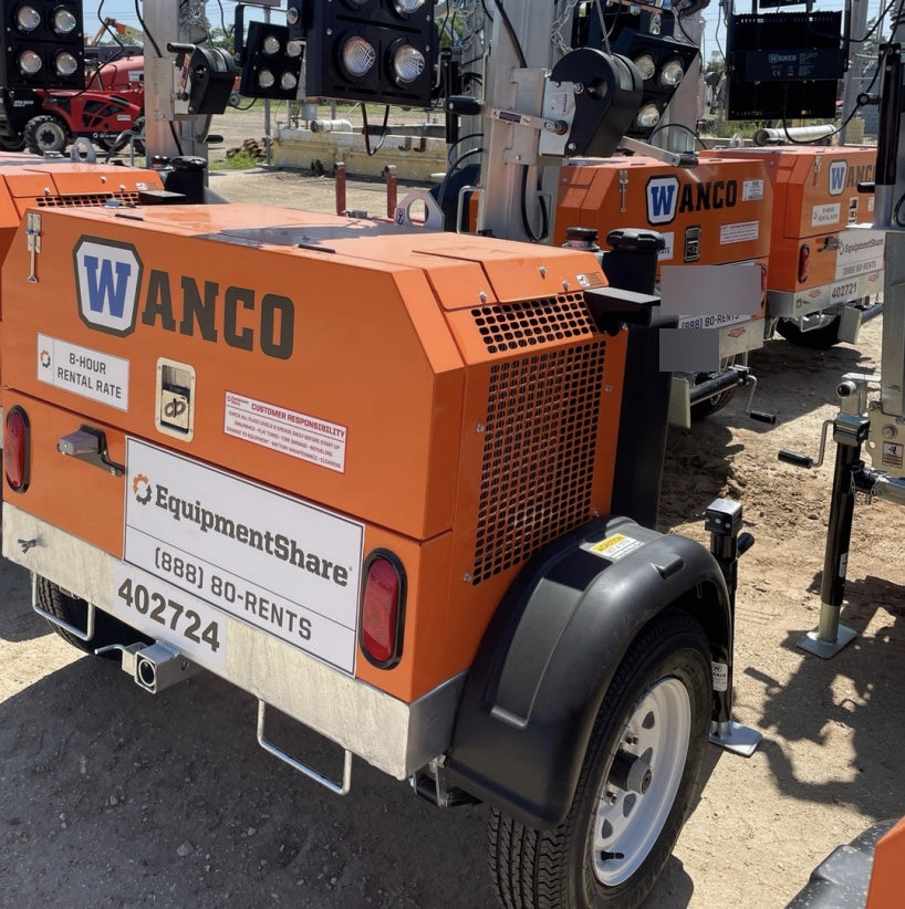 2024 Wanco WLTT-4MM4K Diesel, Deep Sea Controller, Shore Power Plug, Auto Start, (4) 350W LED Floodlights, 4kW Generator, 60 Gal Fuel Tank, 2" Ball, T3