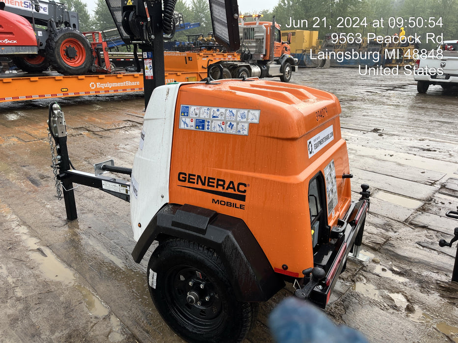 2024 Generac MLT2 Diesel, Flex Switch 120V Input, Powerzone Controller, 
(4) 320W LED Lights, 4kW Generator, 39.9 Gal Fuel Tank, 2" Ball, T3