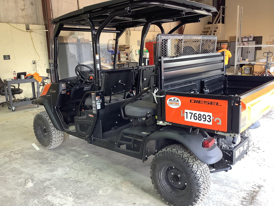 2021 Kubota RTV-X1140W-H Plastic Canopy, Windshield Acrylic Clear, LED Strobe Light, Wire Harness Kit, Back up Alarm