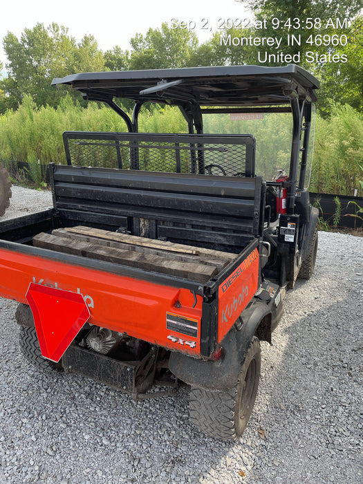 2022 Kubota RTV-X1140W-H Plastic Canopy, Windshield Acrylic Clear, LED Strobe Light, Wire Harness Kit, Back up Alarm