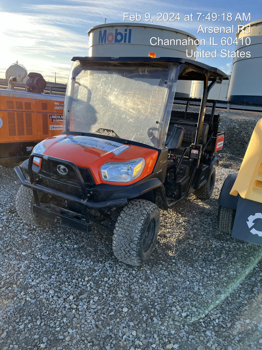 2022 Kubota RTV-X1140W-H Plastic Canopy, Windshield Acrylic Clear, LED Strobe Light, Wire Harness Kit, Back up Alarm