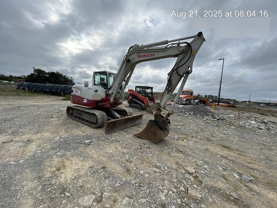 2019 Takeuchi TB290 Cab/Heat/AC Rubber tracks, Dozer blade, Travel alarm, Auxiliary hydraulics w/Manual QC, Hydraulic thumb, 18", 24", and 36" Buckets