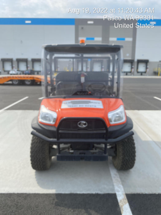 2021 Kubota RTV-X1140W-H Plastic Canopy, Windshield Acrylic Clear, LED Strobe Light, Wire Harness Kit, Back up Alarm