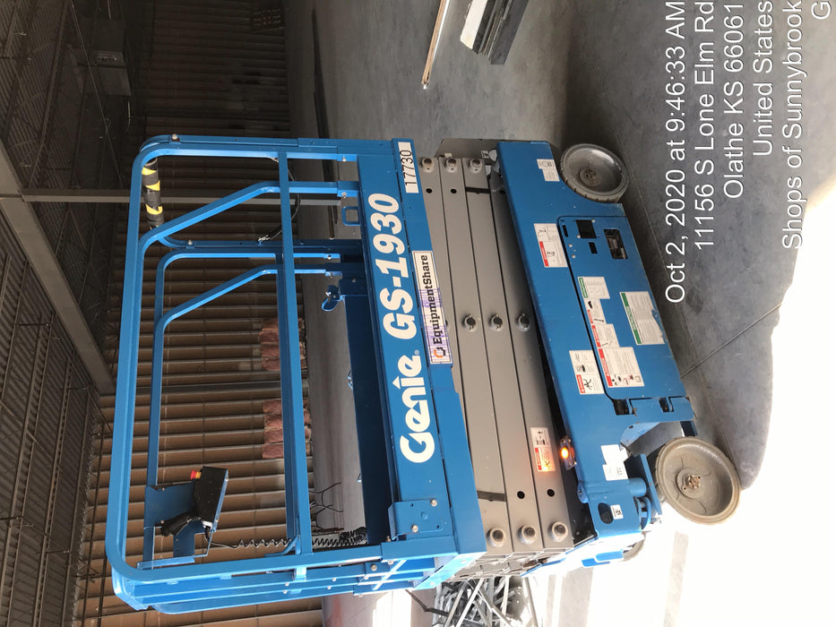 2018 Genie GS-1930 Genie GS-1930 w/Fixed Rail, Chain Entry