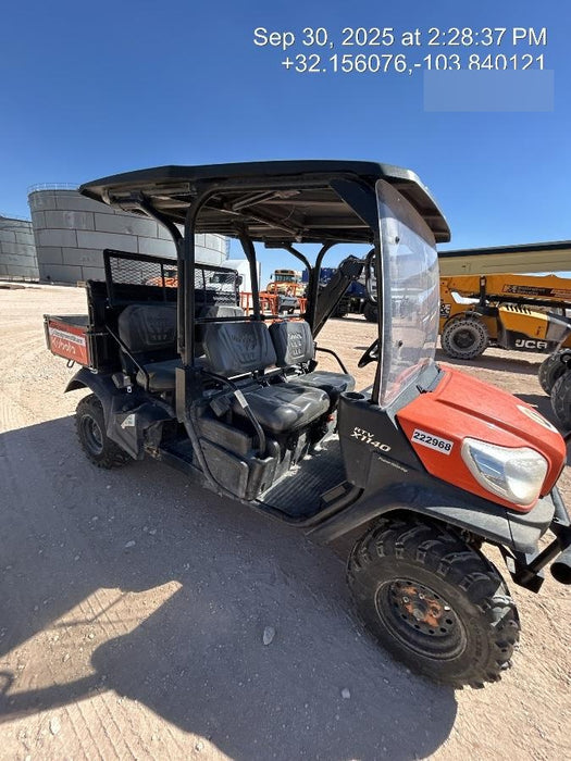 2022 Kubota RTV-X1140W-H Plastic Canopy, Windshield Acrylic Clear, LED Strobe Light, Wire Harness Kit, Back up Alarm