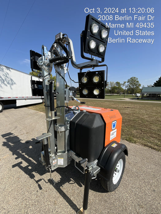 2024 Wanco WLTT-4MM4K Diesel, Deep Sea Controller, Shore Power Plug, Auto Start, (4) 350W LED Floodlights, 4kW Generator, 60 Gal Fuel Tank, 2" Ball, T3