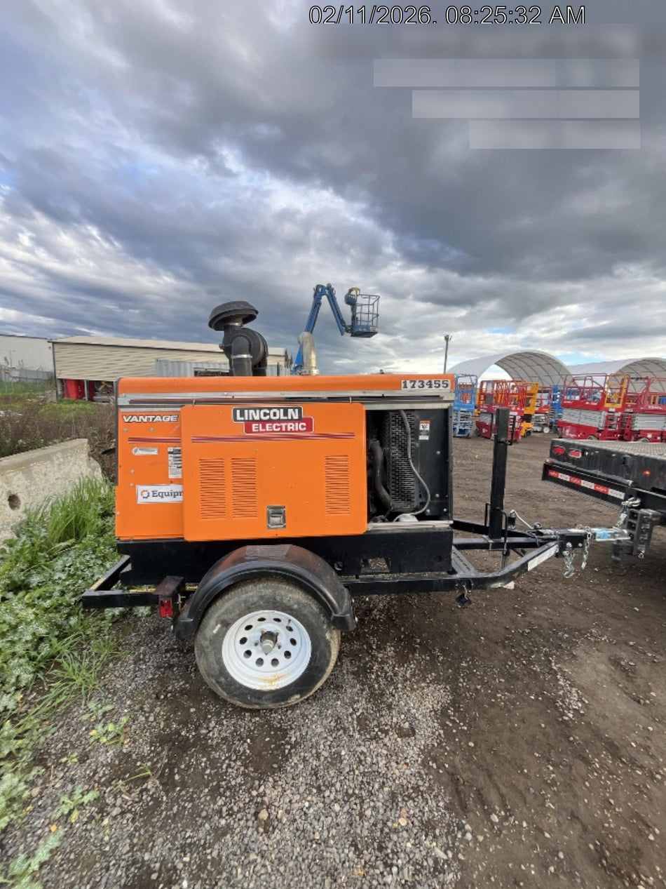 2021 Lincoln Electric Vantage 549X Ready Pak 3, ORANGE (includes trailer, cable rack, fender light kit)