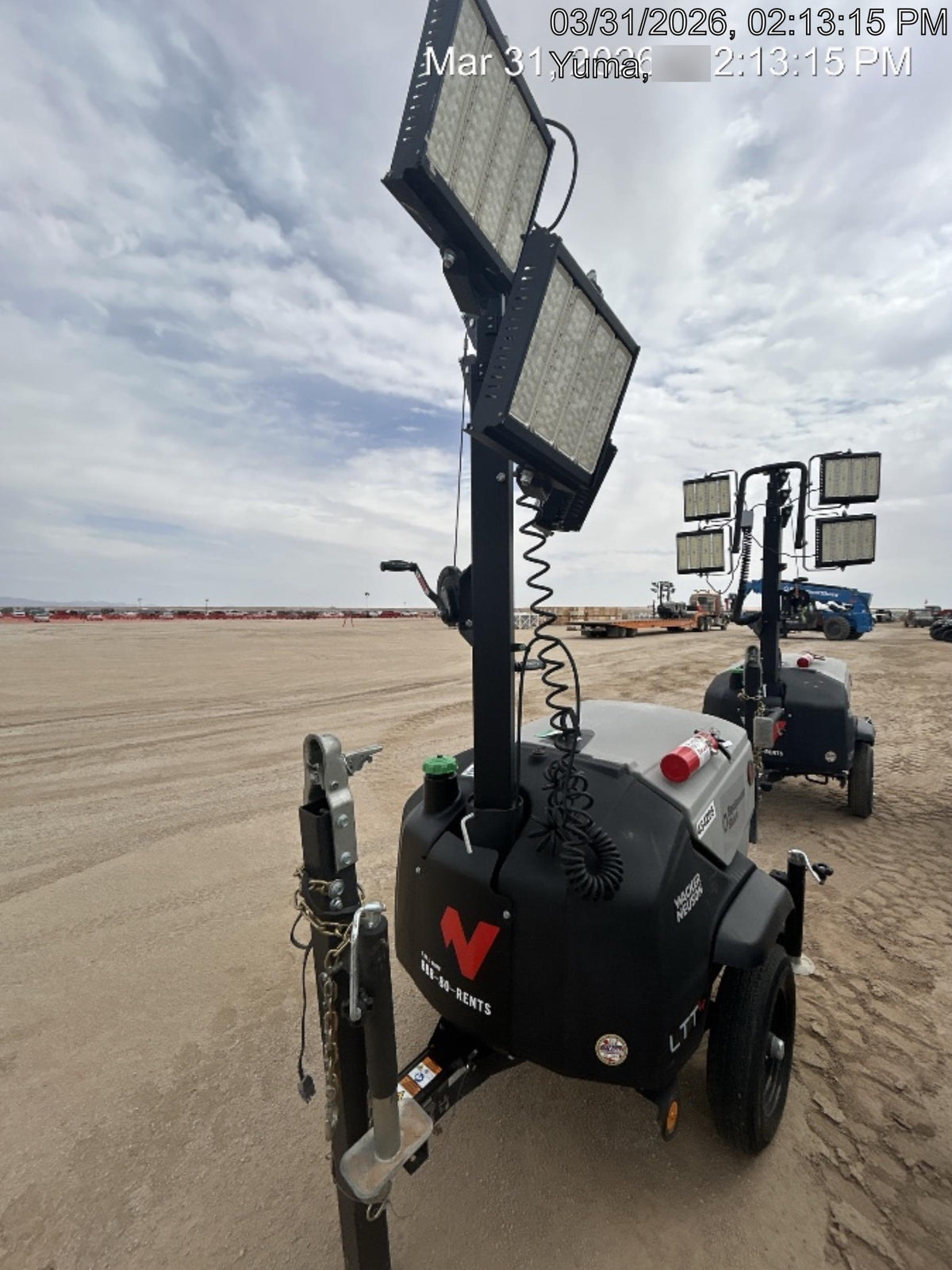 2024 Wacker Neuson LTT4 Diesel, Kohler KDW702, Deep Sea Controller, Auto Start, LED 320W, Bypass Outlet, T3