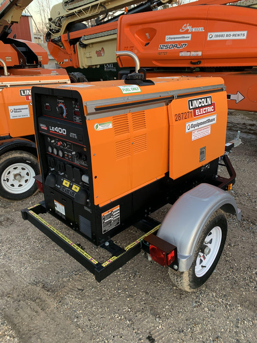 2023 Lincoln Electric LE400 Kubota V1505, Trlr, Cable Rack, Light Kit, ES Decals, T3