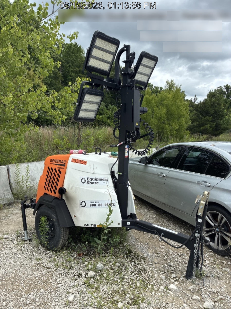 2024 Generac MLT2 Diesel, Flex Switch 120V Input, Powerzone Controller, 
(4) 320W LED Lights, 4kW Generator, 39.9 Gal Fuel Tank, 2" Ball, T3