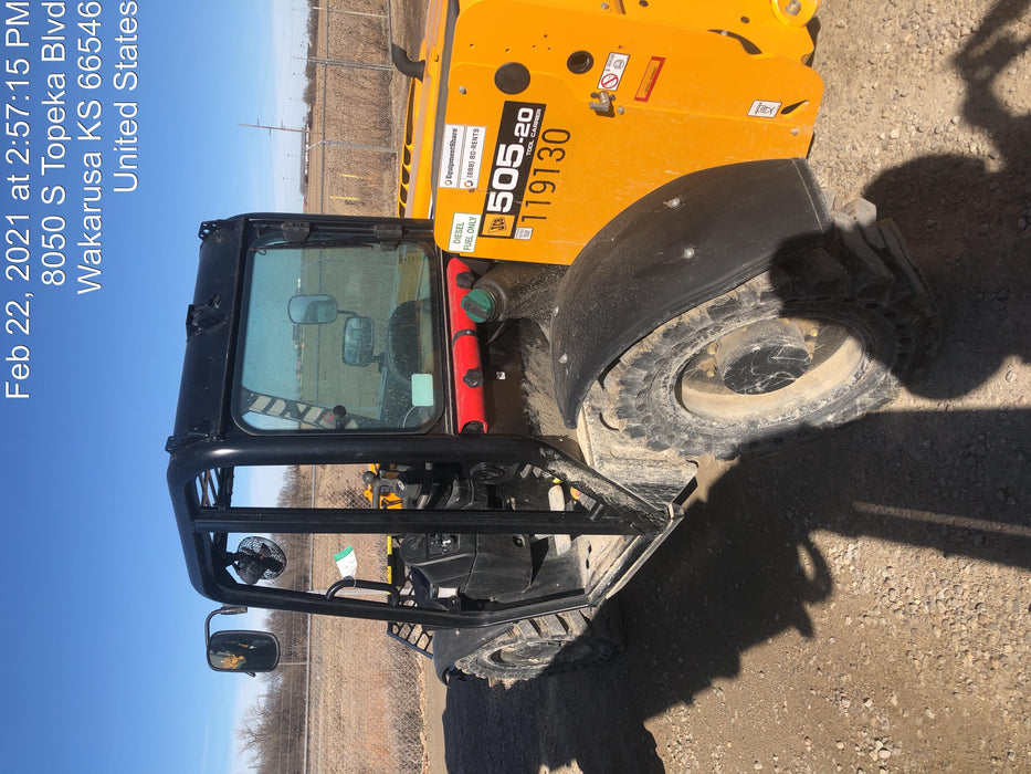 2020 JCB 505-20TC Canopy, Solid Tires, Work Lights, Beacon, Aux Hydraulics, Back up Alarm, ES Decals