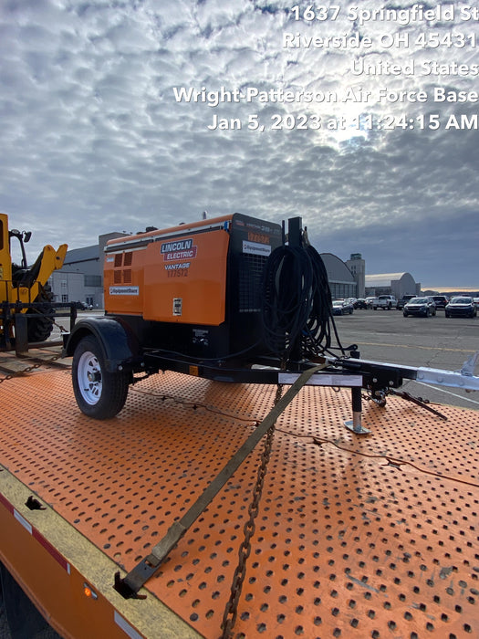 2021 Lincoln Electric Vantage 322 Vantage 322 Ready Pak 3 w/ Decals, ORANGE (includes trailer, cable rack, fender light kit) NO Telematics