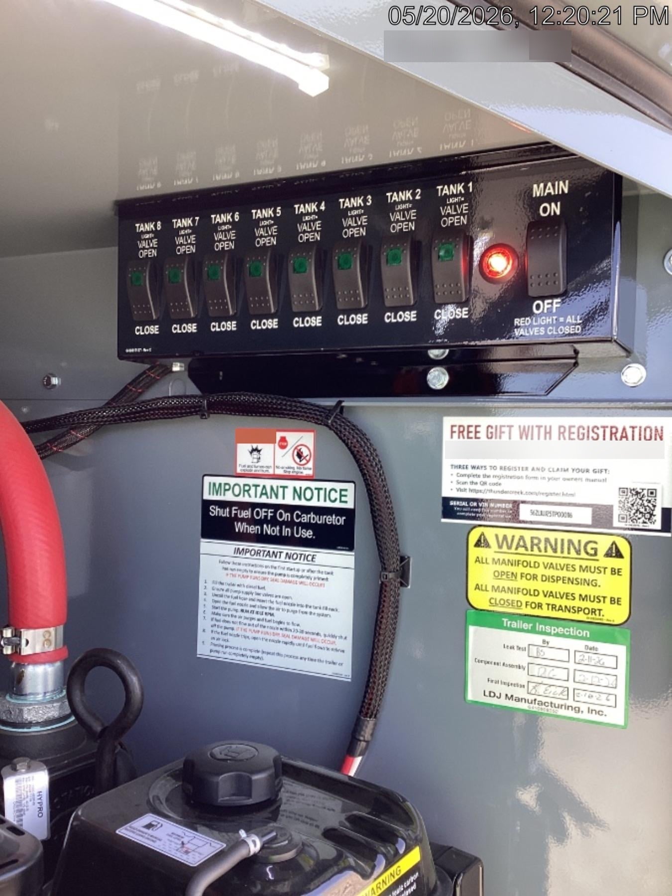 2026 THUNDER CREEK MTT920 - Hazmat not required