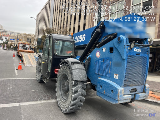 2018 Genie GTH-1056 GTH-1056 w/CAB, Solid Tires, Work Lights, 60" carriage/forks, cab mesh, beacon