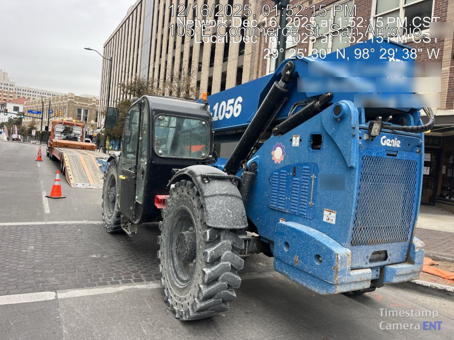 2018 Genie GTH-1056 GTH-1056 w/CAB, Solid Tires, Work Lights, 60" carriage/forks, cab mesh, beacon
