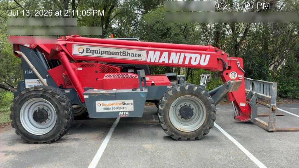 2018 Manitou MTA10055 MTA10055 - 74 HP T4, Canopy, Worklights/Strobe, Beacon, 66" Carriage, 60" Forks, Solid Tires, Lift Hook, Aux Hydraulics