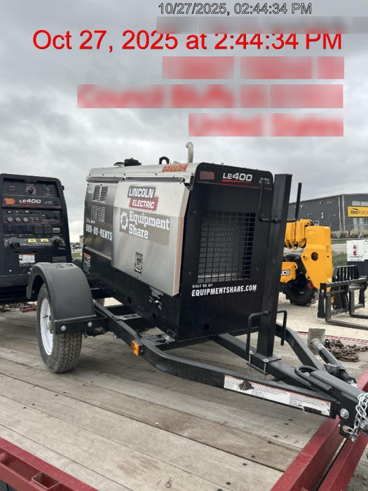 2024 Lincoln Electric LE400 Kubota V1505, Trlr, Cable Rack, Light Kit, ES Decals, T3