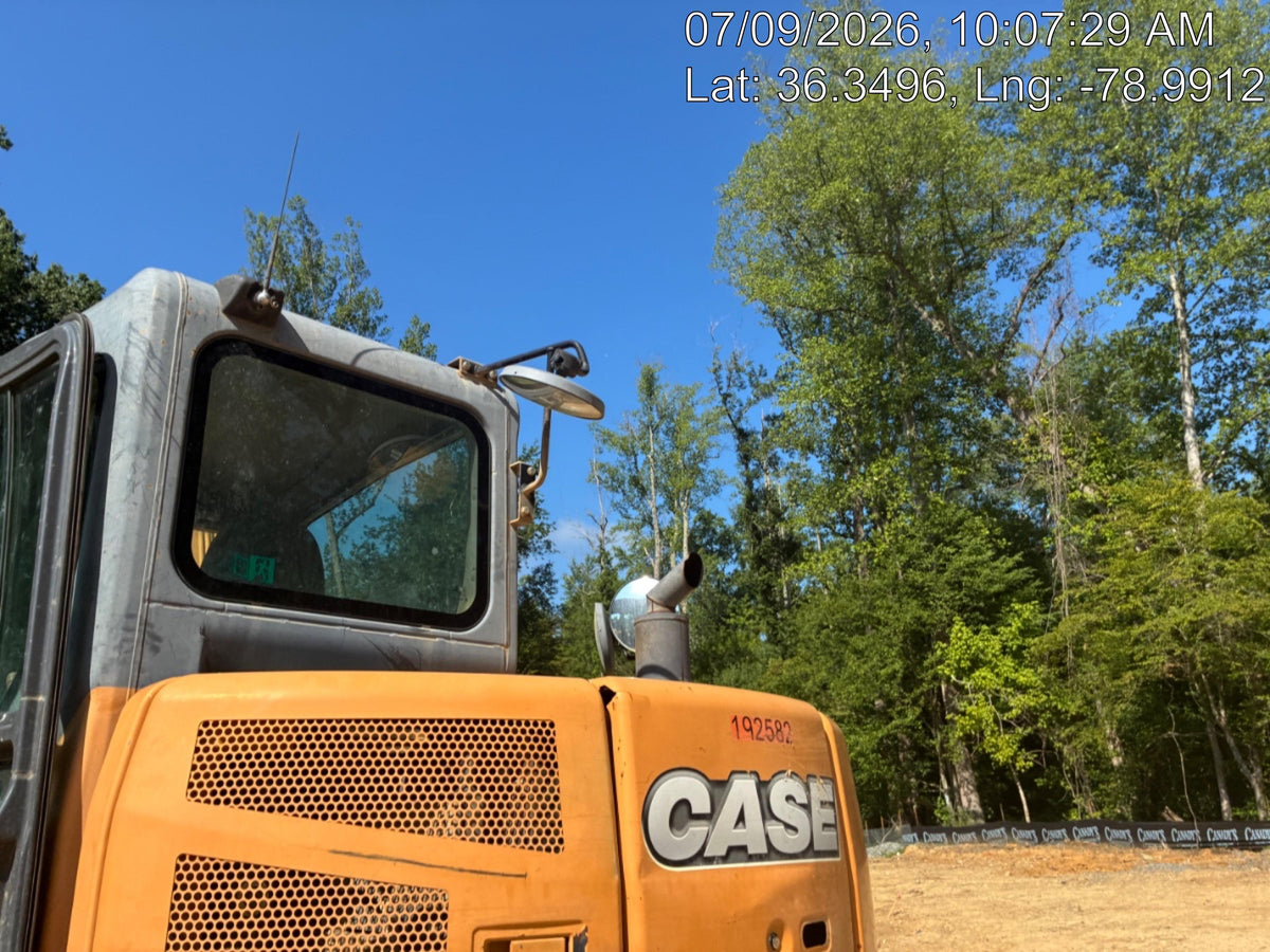 2015 Case CX80C CLOSED CAB, A/C, RUBBER TRACKS PADS, 7'-2" ARM