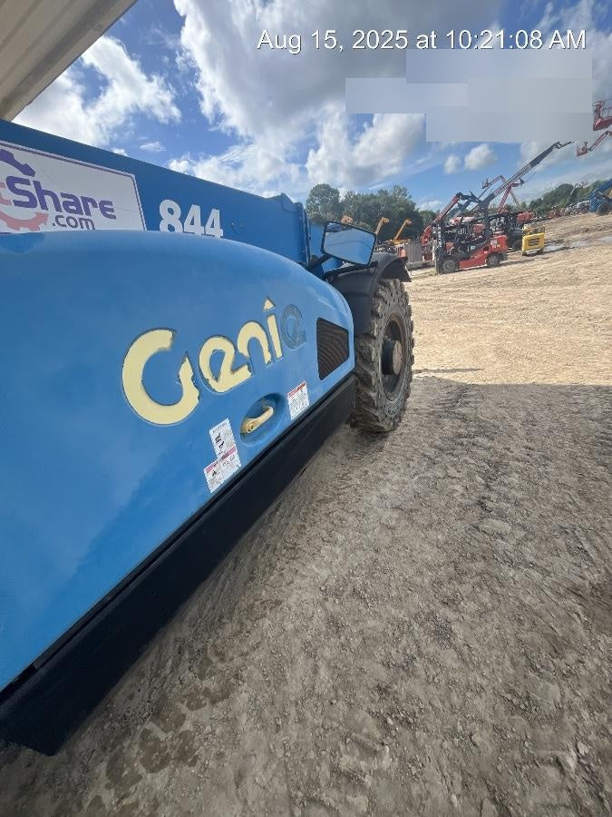 2017 Genie GTH-844 Solid Tires, 60" carriage, Open ROPS