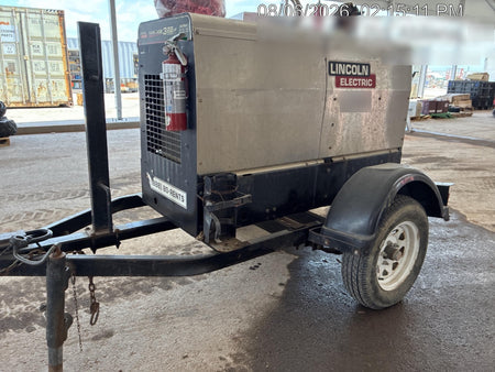 2019 Lincoln Electric Vantage 322 Welder Ready-Pak 3, Two wheel trailer, Fender and Light kit, Cable Rack
