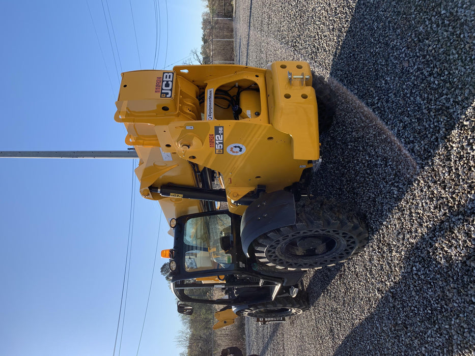 2020 JCB 512-56 Canopy, 74Hp, Solid Tires, Work Lights, Beacon, Aux Hydraulics, Back up Alarm, Lifting Eye, ES Decals