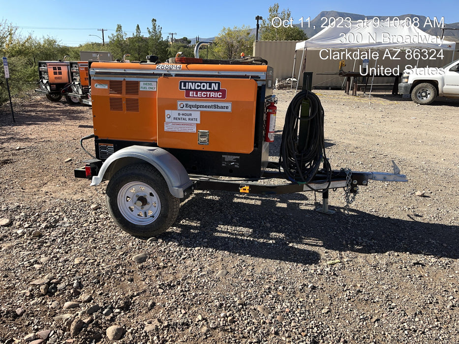 2023 Lincoln Electric LE400 Kubota V1505, Trlr, Cable Rack, Light Kit, ES Decals, T3