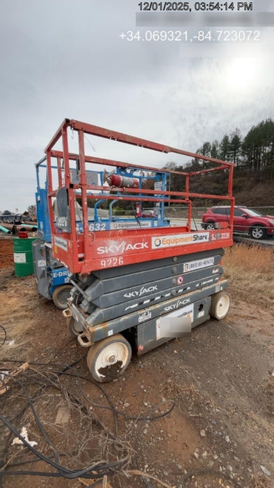 2018 Skyjack SJIII-3226 Skyjack SJIII3226 Scissor Lift w/Trojan Batteries