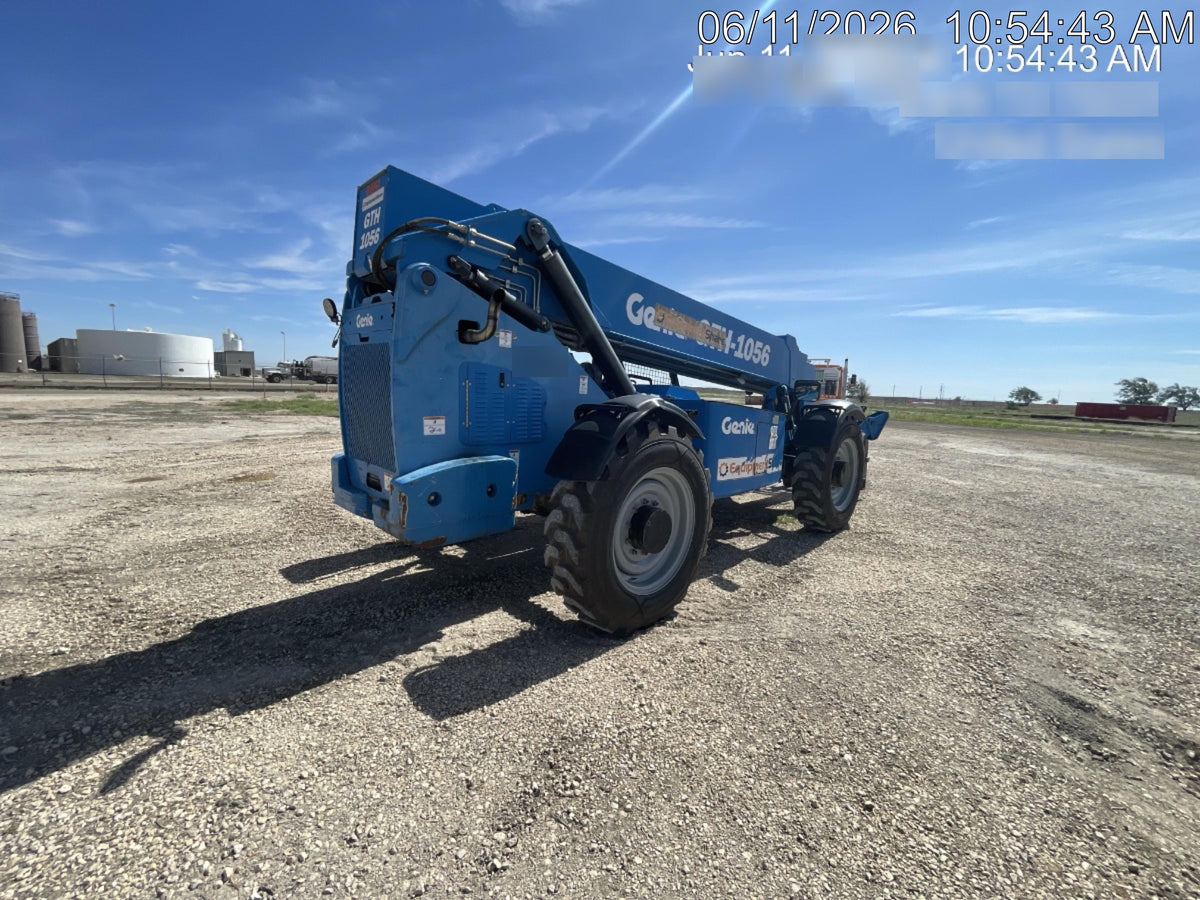 2018 Genie GTH-1056 Genie GTH-1056 w/Open ROPS, Foam Filled Tires, Work Light/Beacon, 60" Carriage and Forks