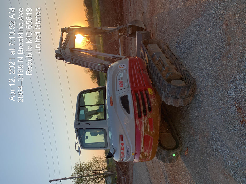 2020 Takeuchi TB290C Cab/Heat/Air, Rubber Tracks, Manual TAG QC