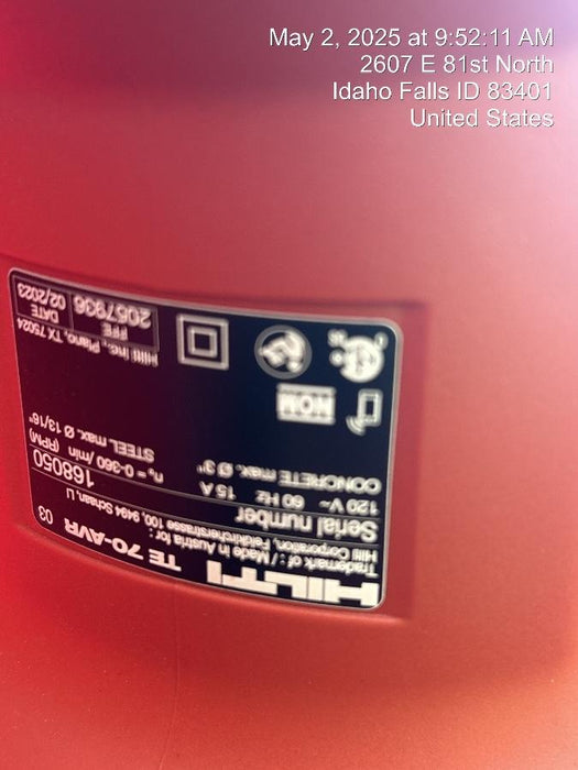 2023 HILTI TE 70-AVR