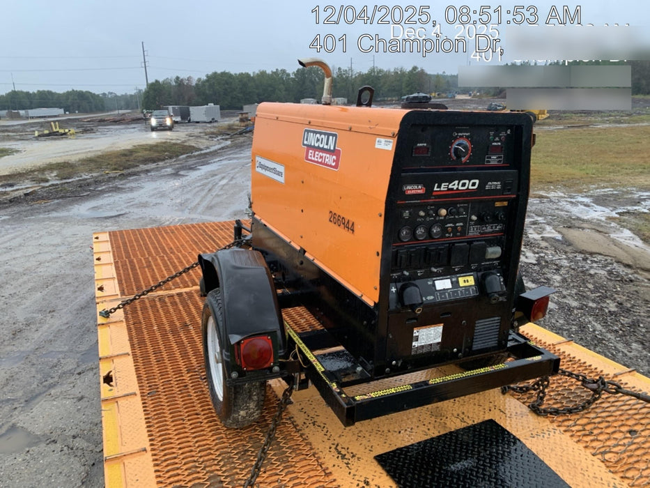 2022 Lincoln Electric LE400 Kubota V1505, Trlr, Cable Rack, Light Kit, ES Decals, T3