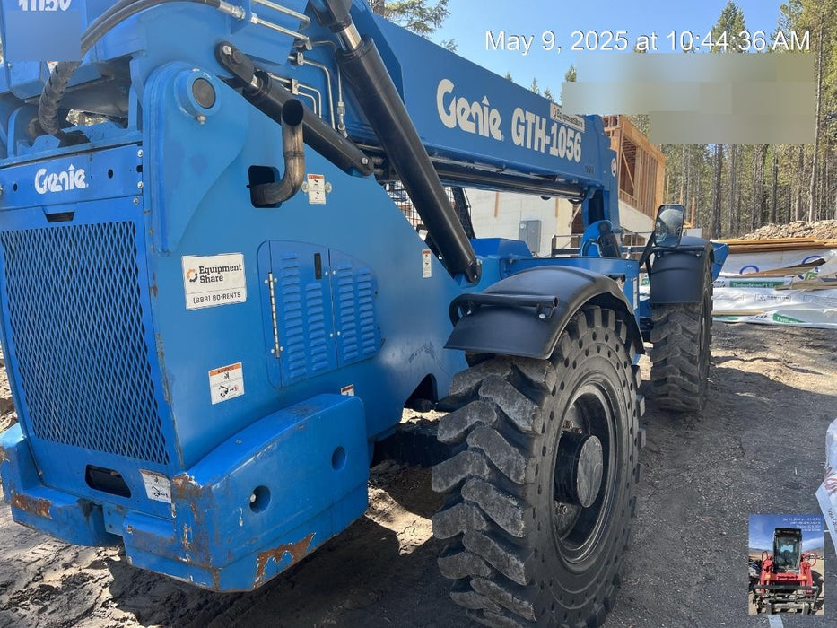 2018 Genie GTH-1056 Genie GTH-1056 w/ROPS, Work Lights, Solid Tires, RH Cab Mesh, Beacon, 60" Carriage and Forks