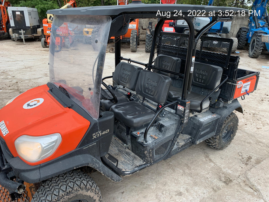 2022 Kubota RTV-X1140W-H Plastic Canopy, Windshield Acrylic Clear, LED Strobe Light, Wire Harness Kit, Back up Alarm