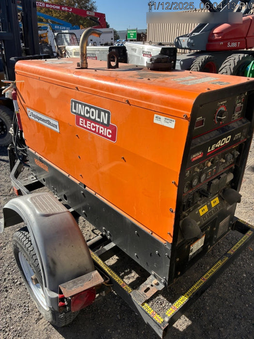 2022 Lincoln Electric LE400 Kubota V1505, Trlr, Cable Rack, Light Kit, ES Decals, T3