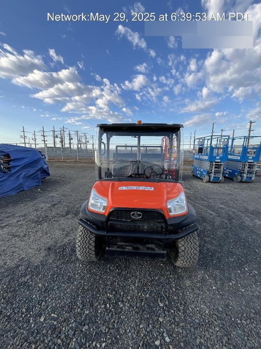 2021 Kubota RTV-X1140W-H Plastic Canopy, Windshield Acrylic Clear, LED Strobe Light, Wire Harness Kit, Back up Alarm