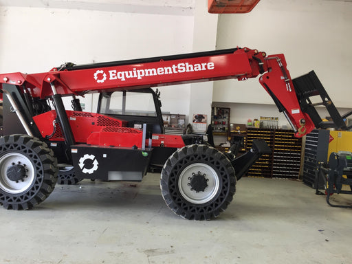 2019 Manitou MTA10055 Canopy, 120 HP, Solid Tires, Work Lights, Lift Hook, Auxiliary Hydraulics 66" Carriage and 60" Forks