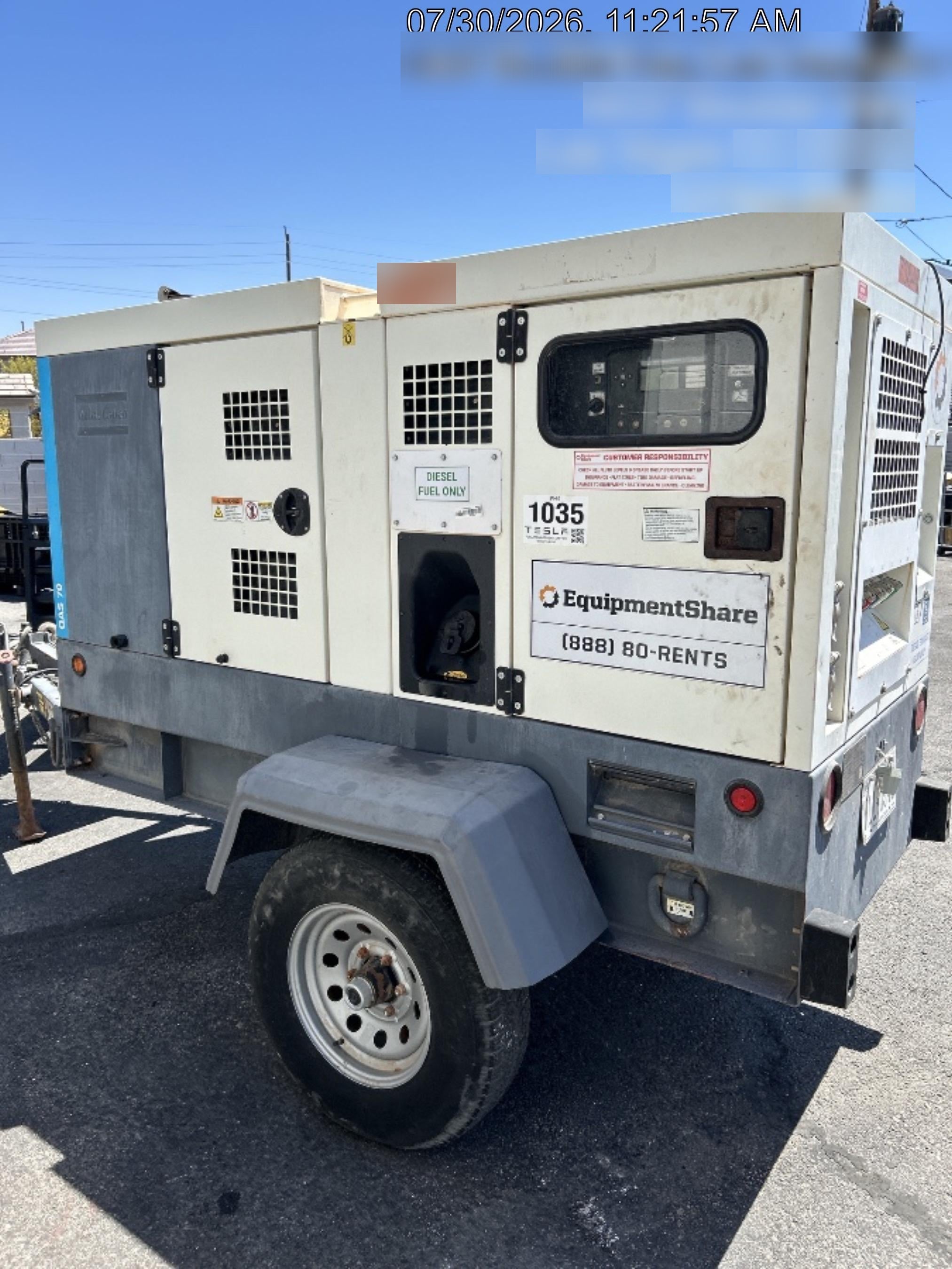2020 ATLAS COPCO QAS 70